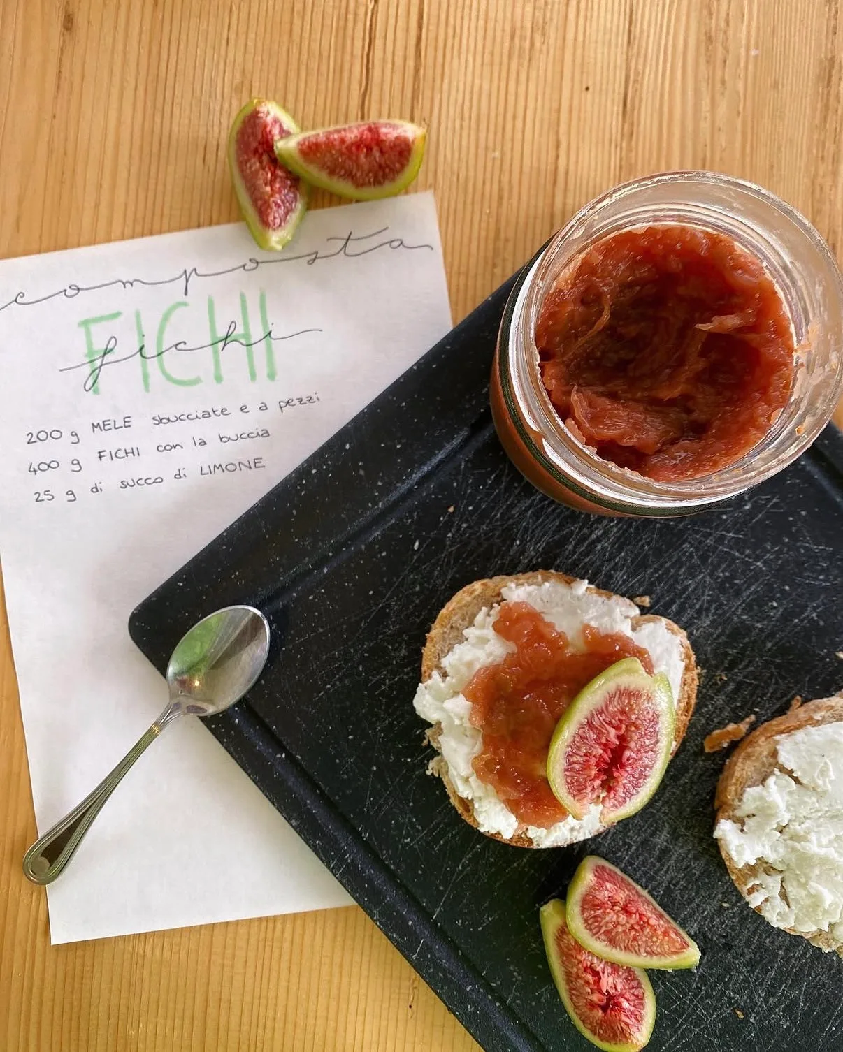 Composta di fichi e mele