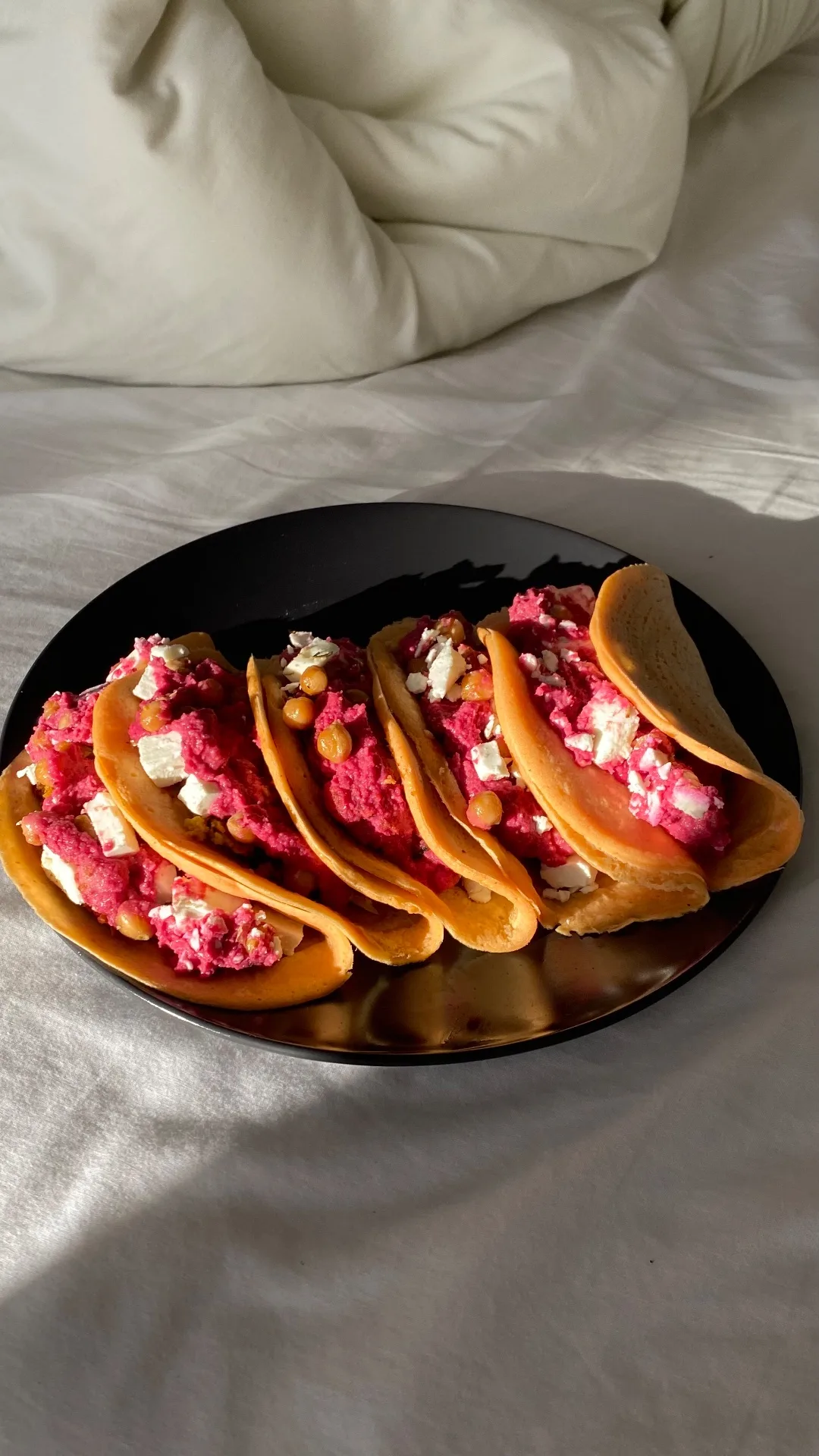 Crepes di lenticchie rosse