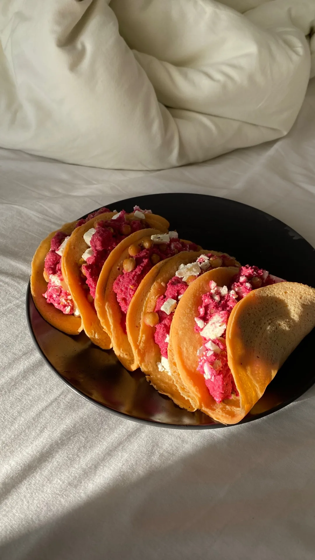 Crepes di lenticchie rosse