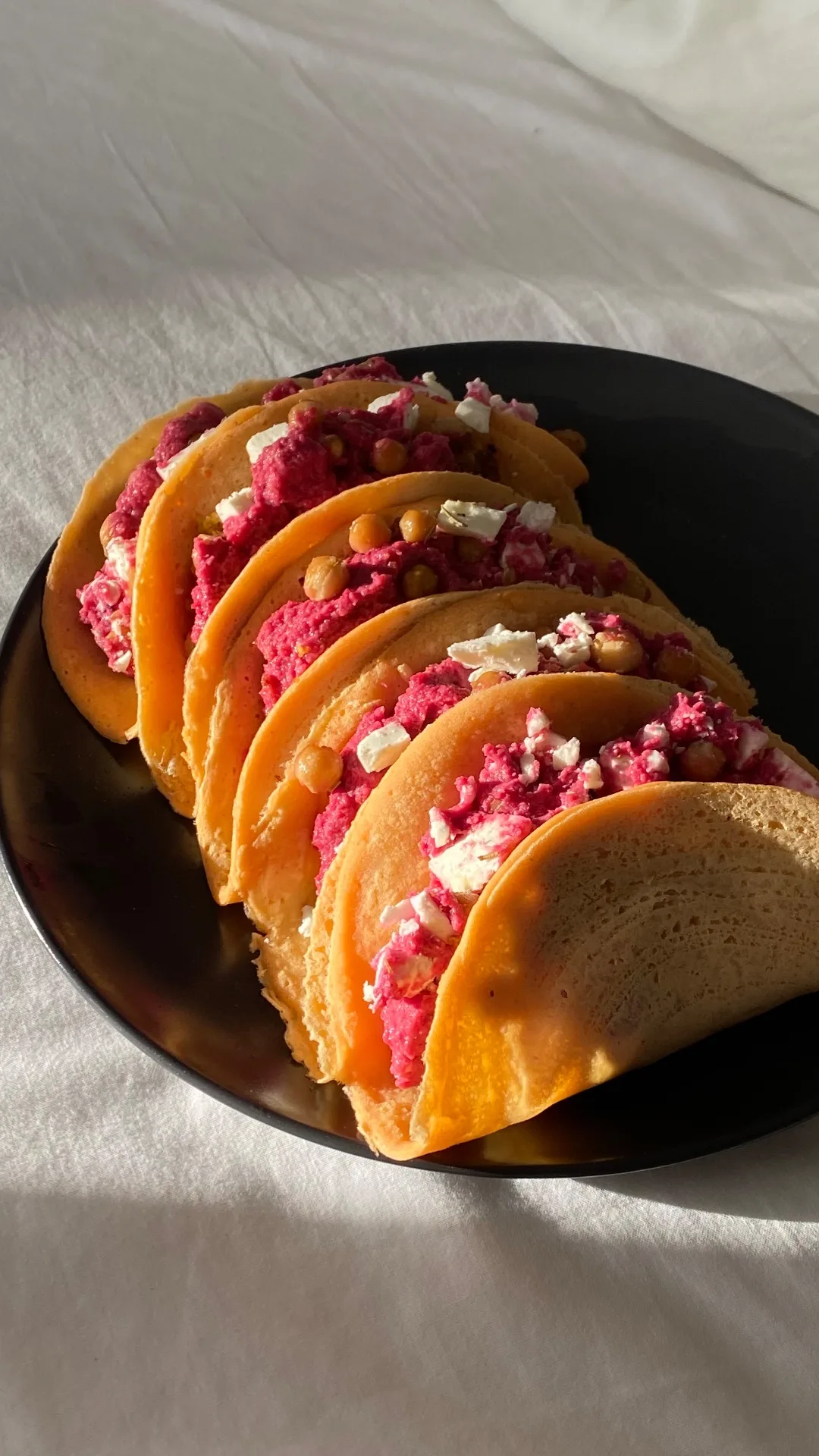 Crepes di lenticchie rosse