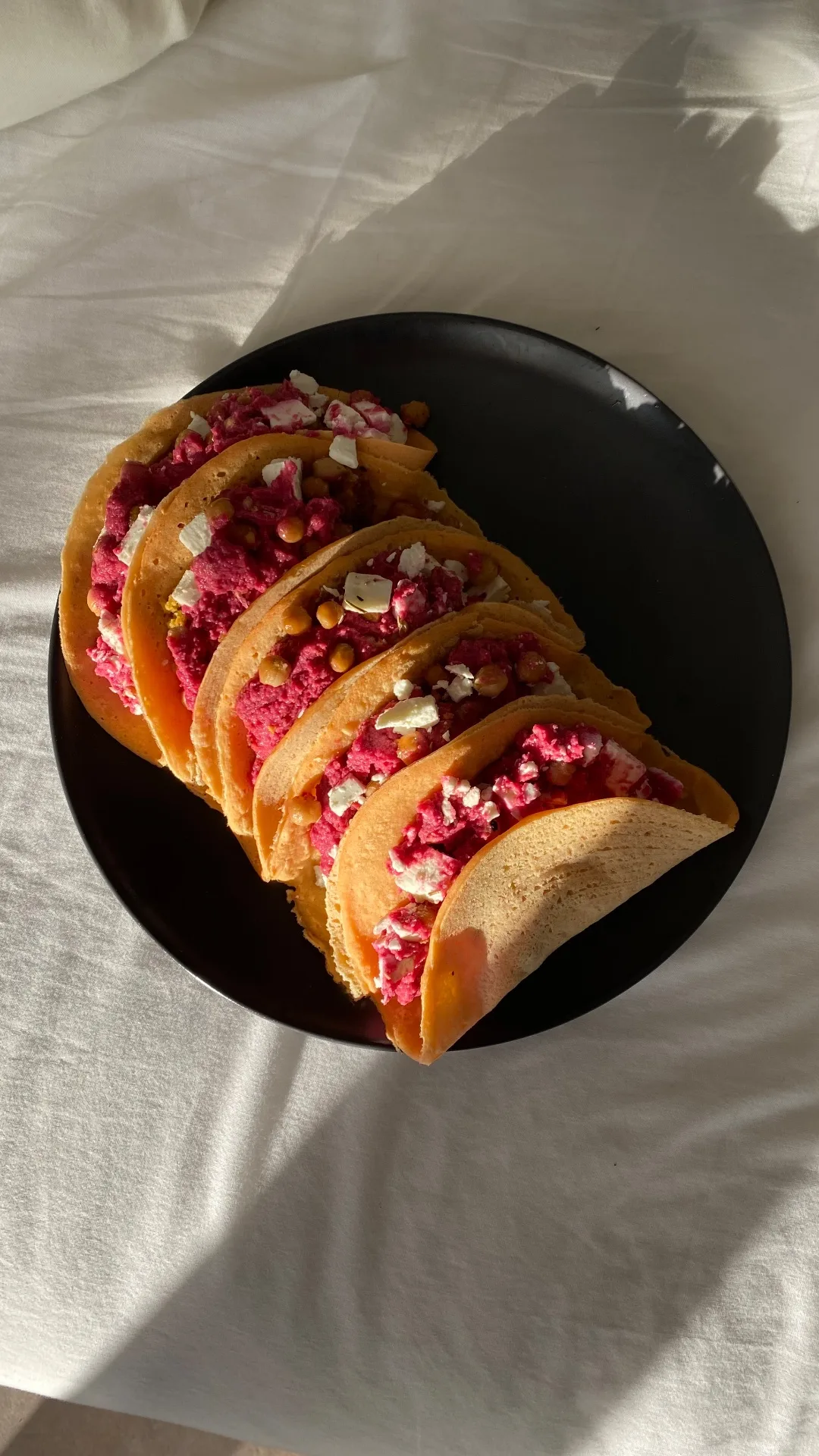 Crepes di lenticchie rosse