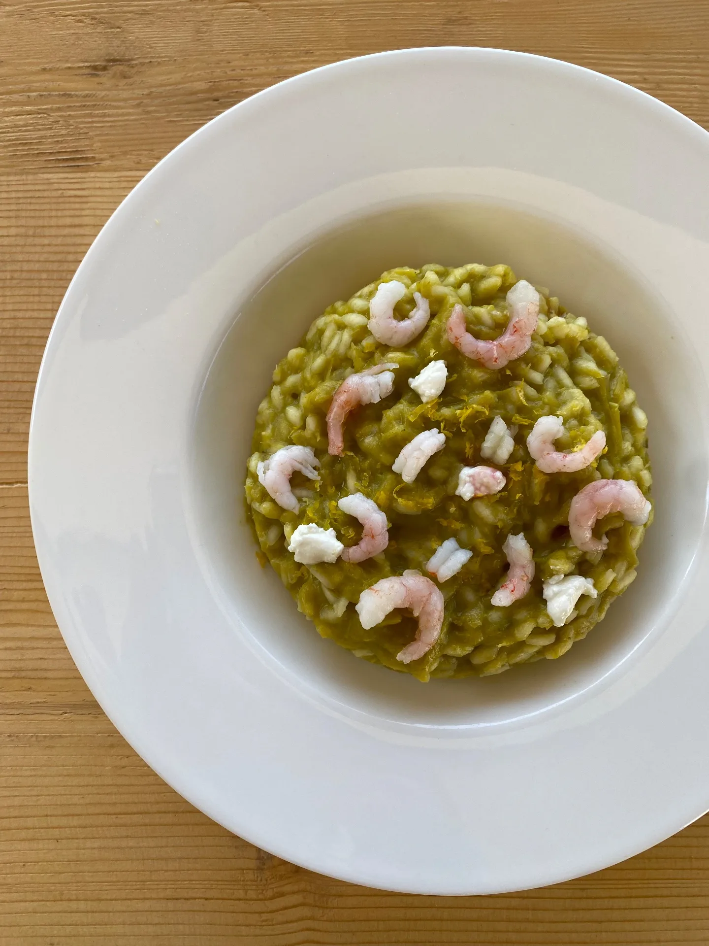 Risotto asparagi, gamberetti e limone