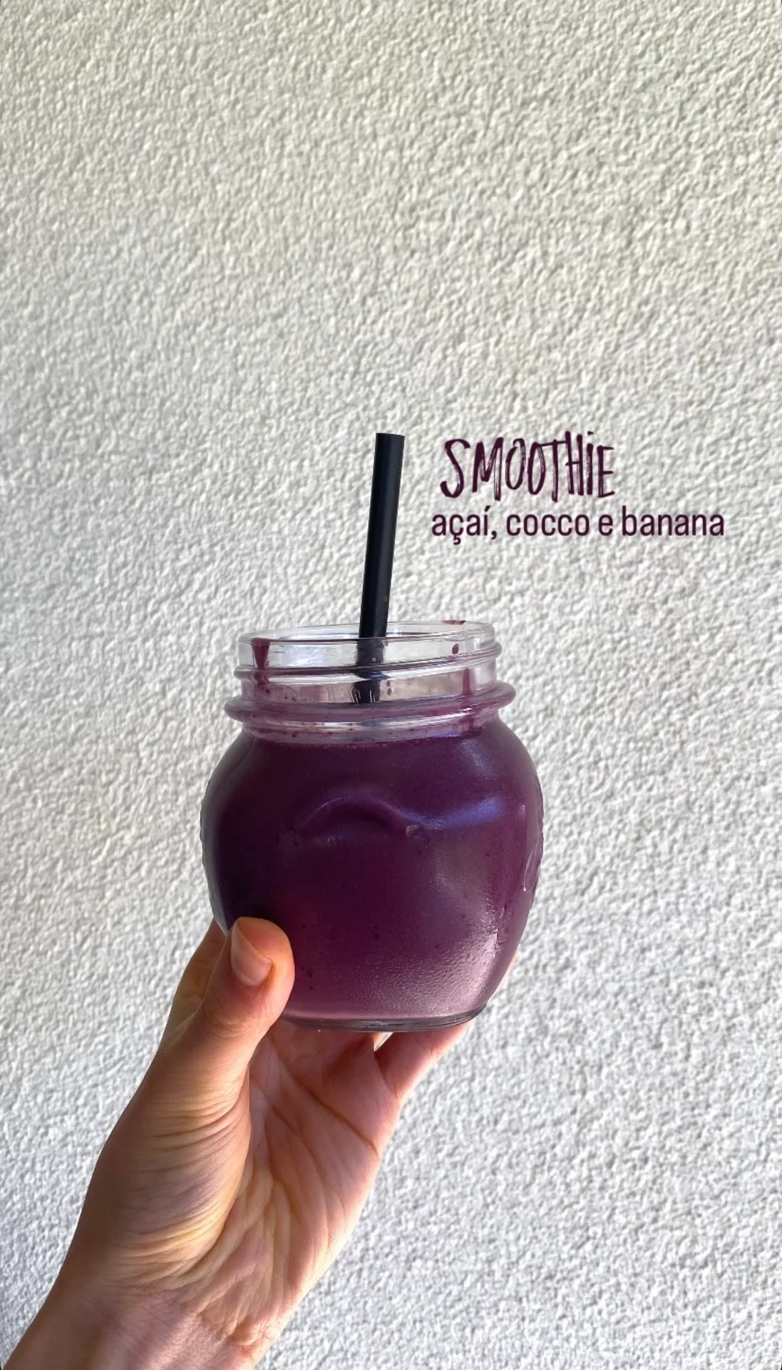 Smoothie açaí, cocco e banana