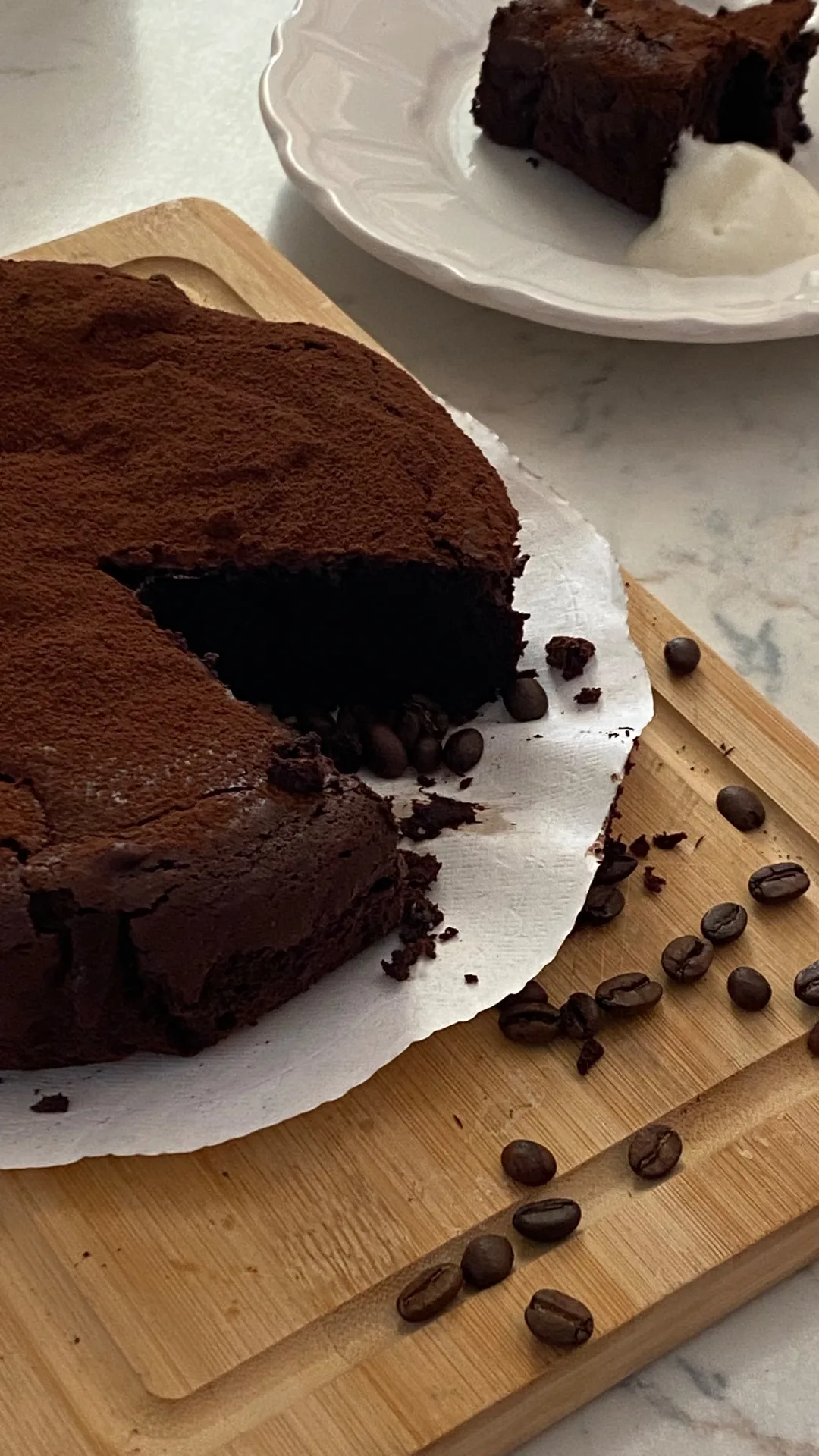 Torta fondente caffè e cioccolato