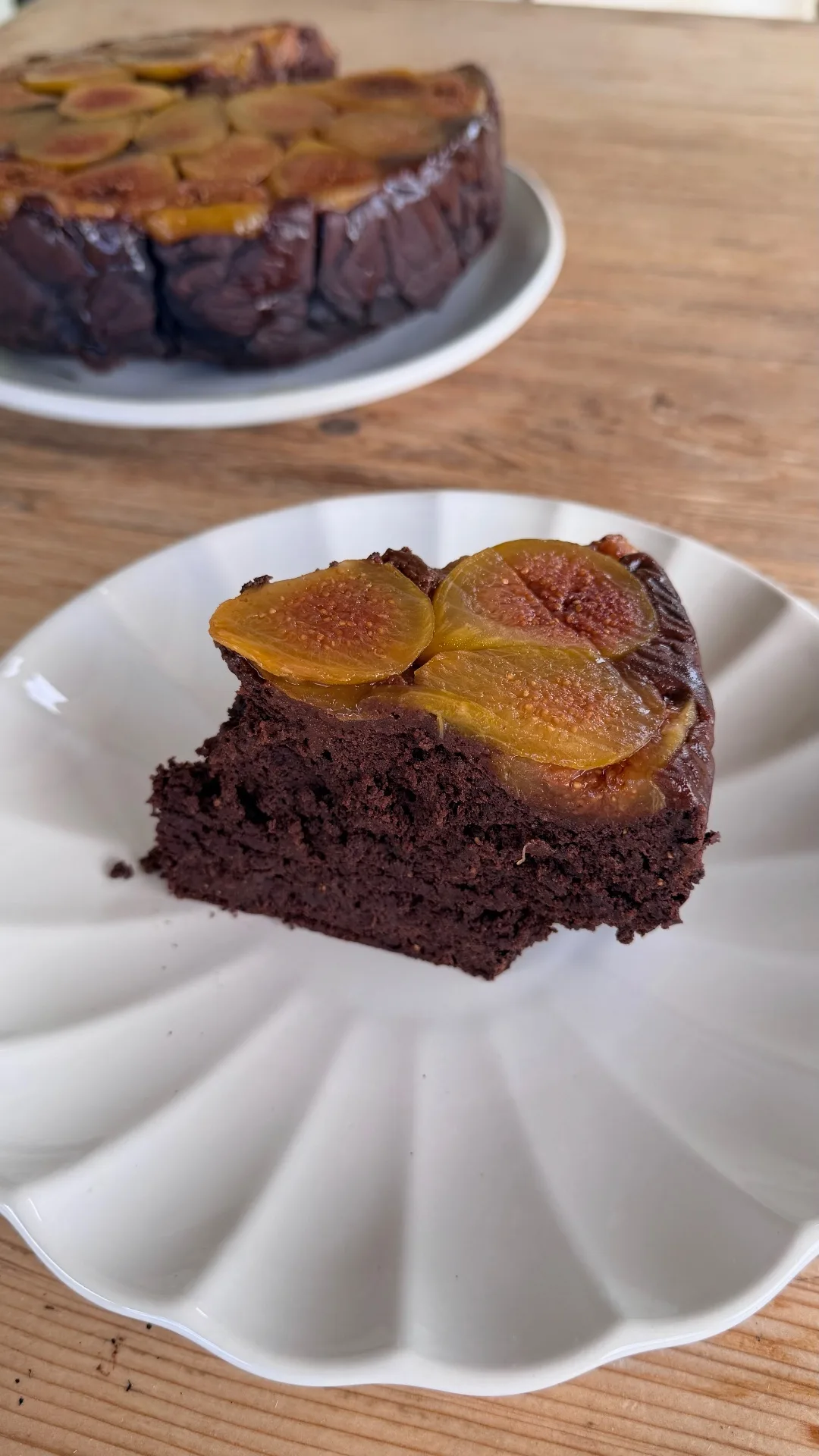 Torta fondente di fichi