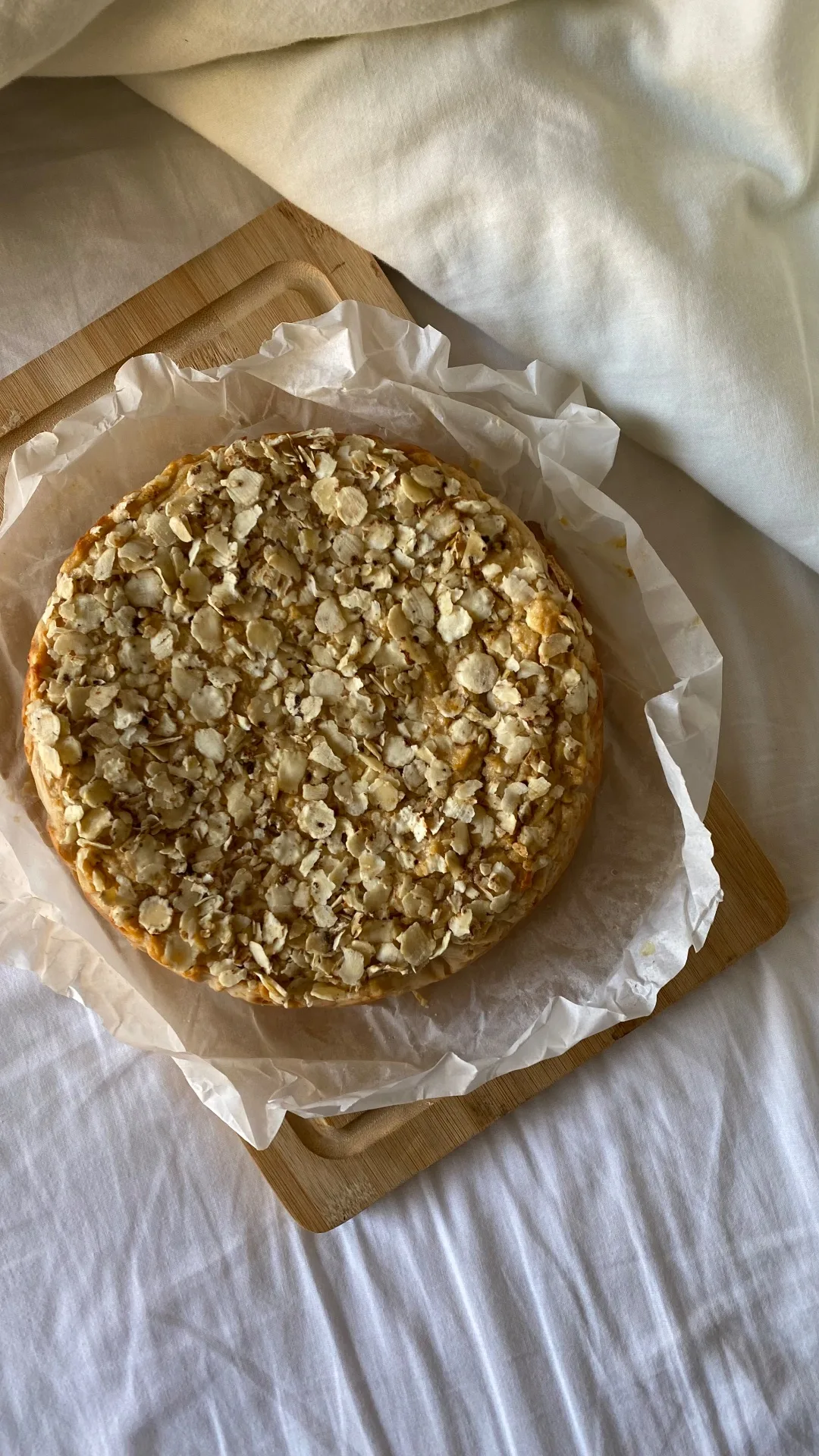 Torta mele, ricotta e mandorle