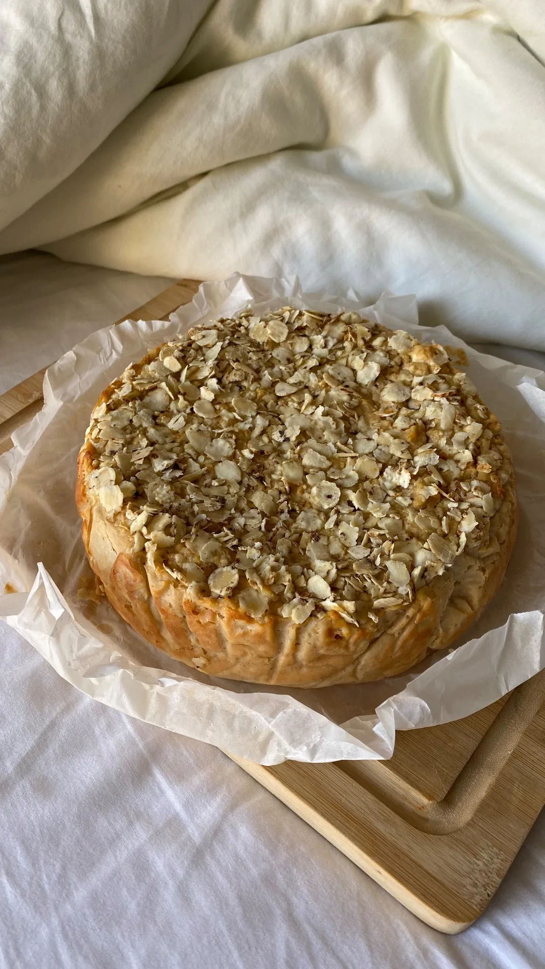 Torta mele, ricotta e mandorle