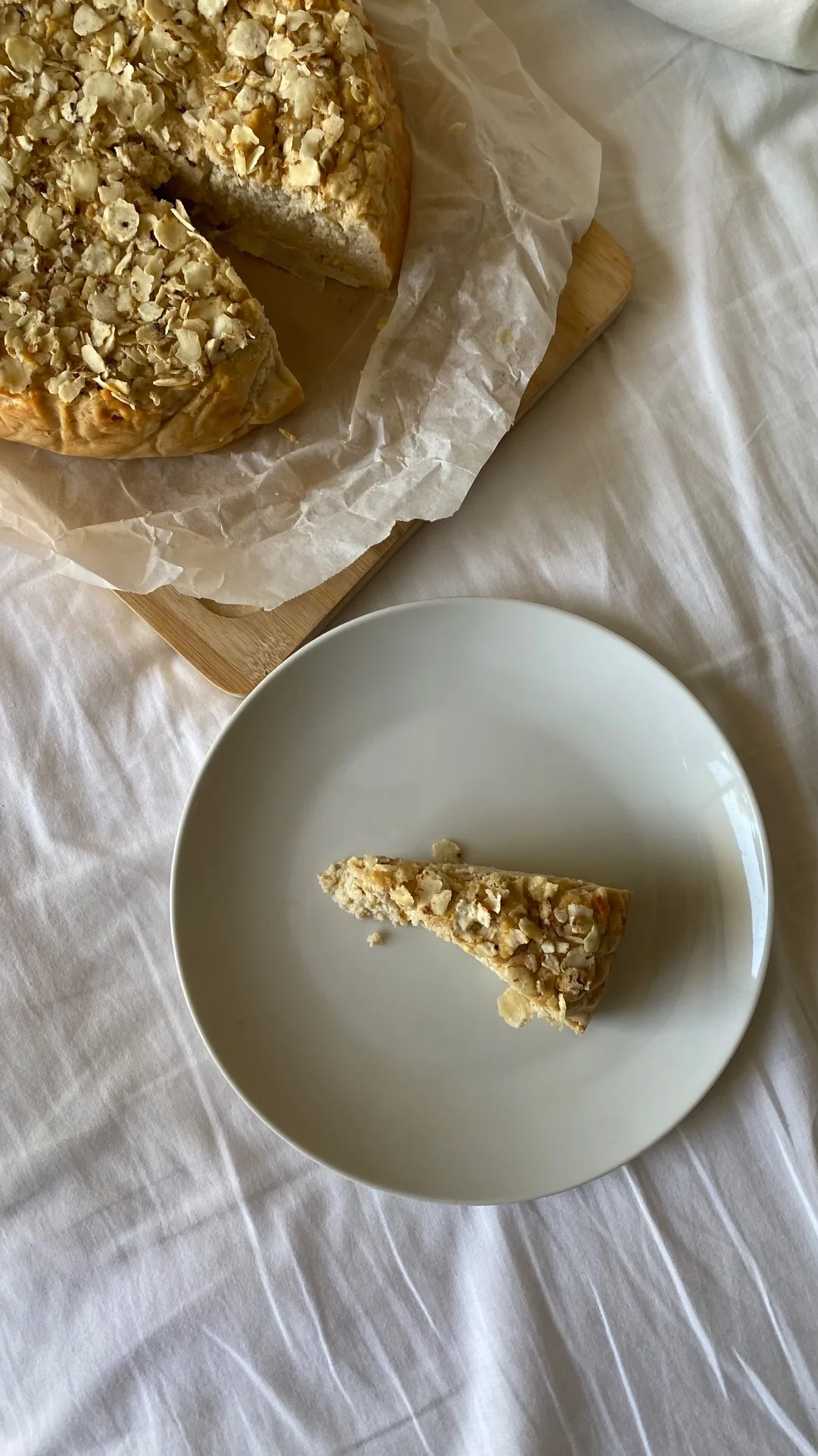Torta mele, ricotta e mandorle