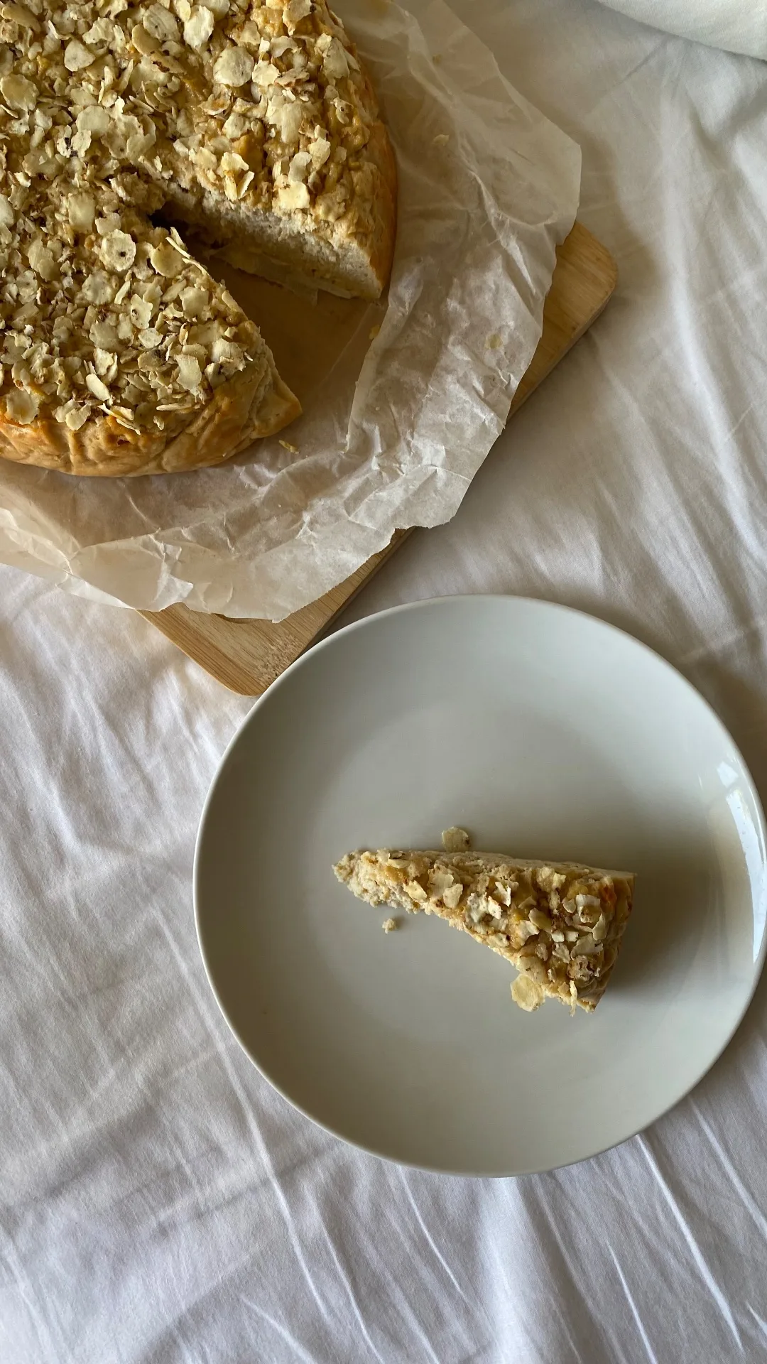 Torta mele, ricotta e mandorle