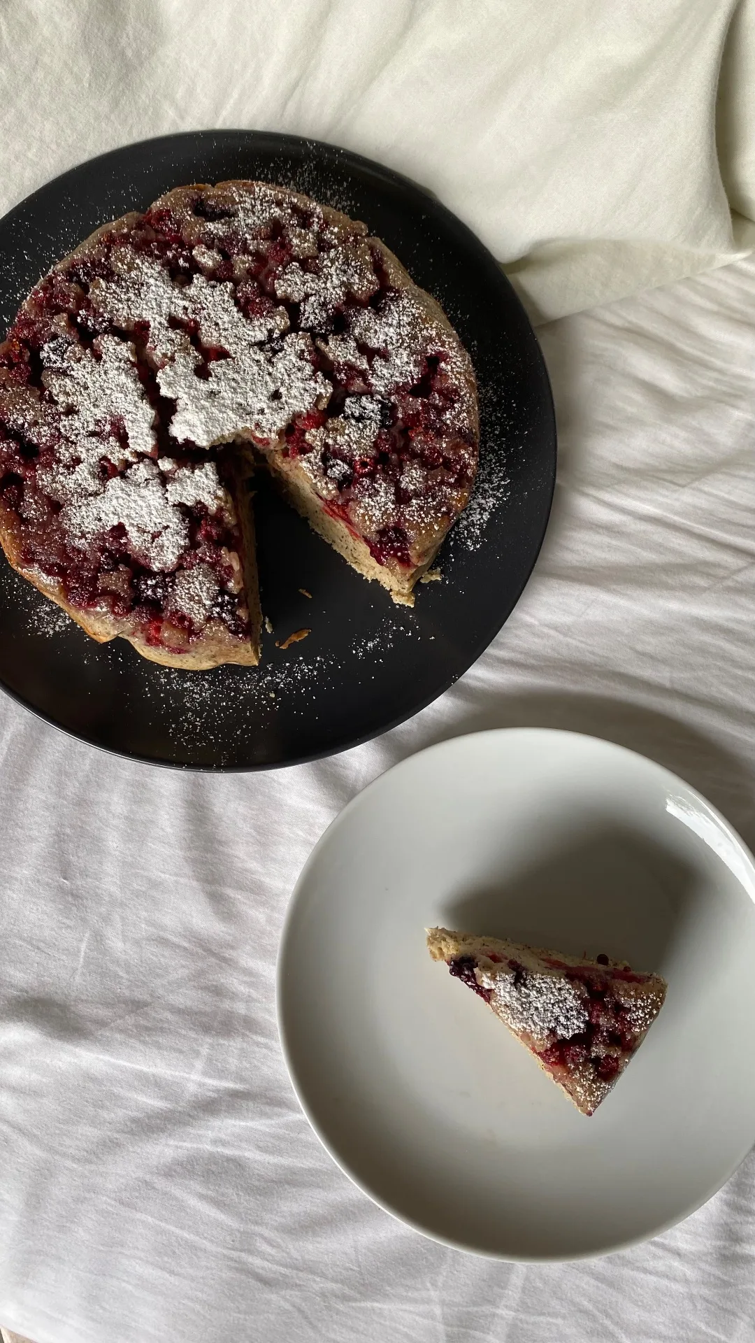 Torta ricotta, more e grano saraceno
