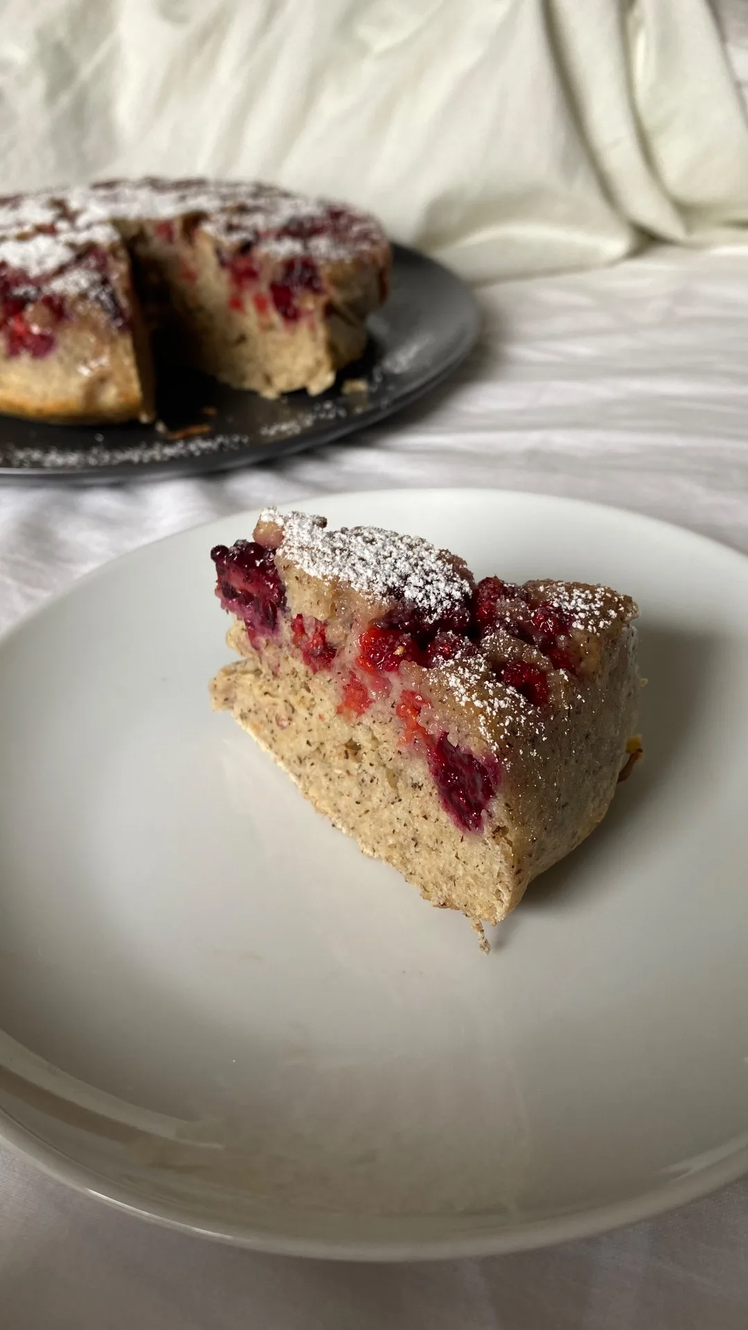 Torta ricotta, more e grano saraceno